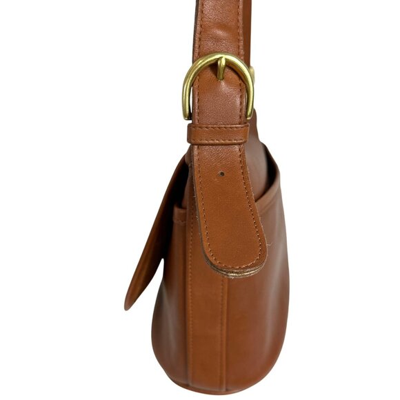 Vintage Coach FLETCHER BAG Shoulder Tan Messenger Flap 4150 COSTA RICA - Picture 5 of 16